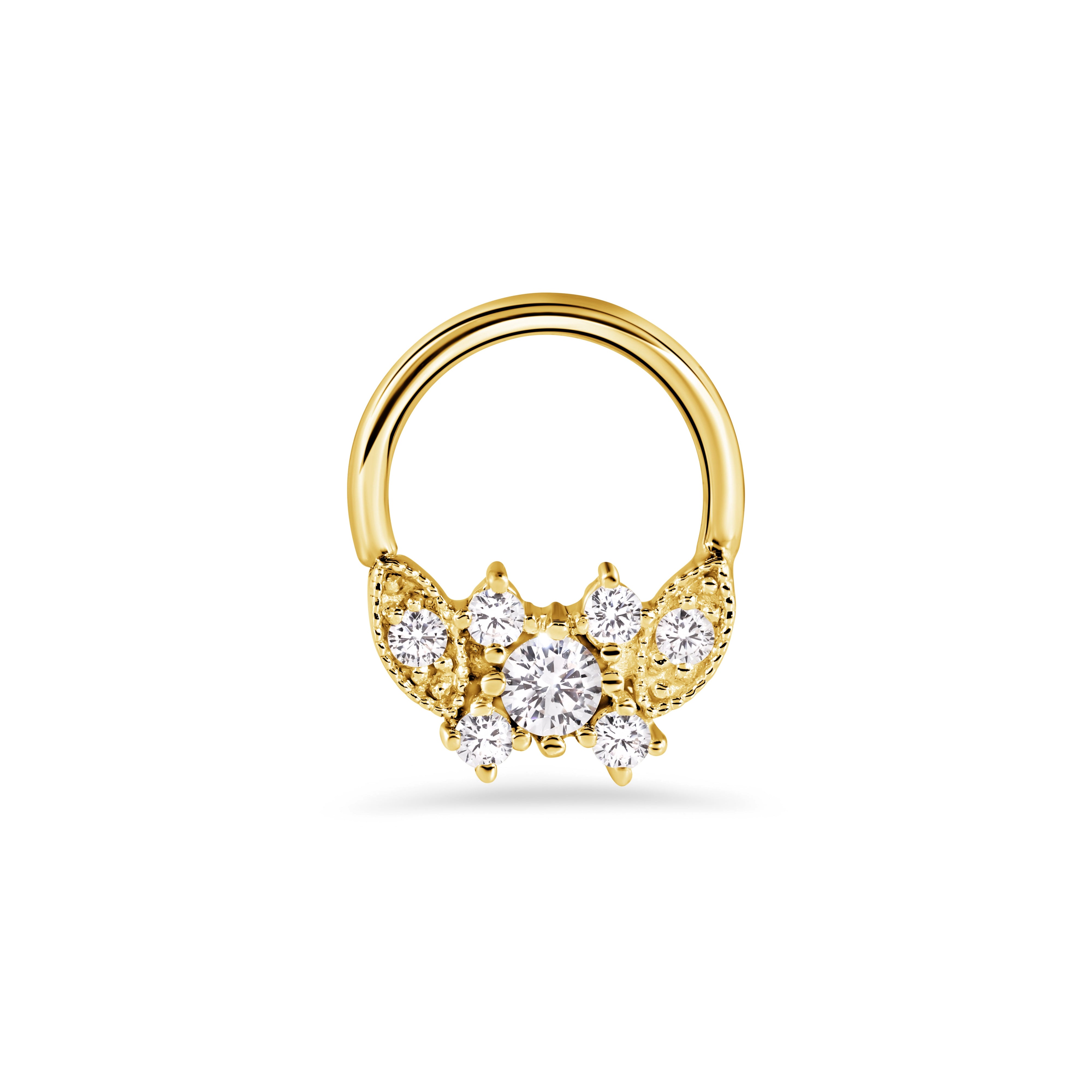 Gemmed Butterfly Seamless Ring – NorVoch