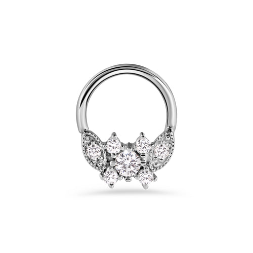 Gemmed Butterfly Seamless Ring