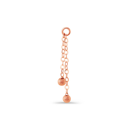 Double Cable Chain with Sandblasted Balls