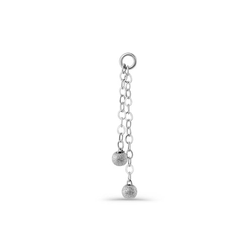 Double Cable Chain with Sandblasted Balls