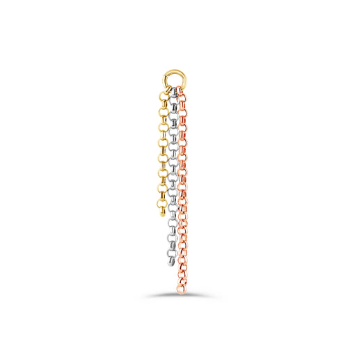 Mixed Color Rolo Triple Chain