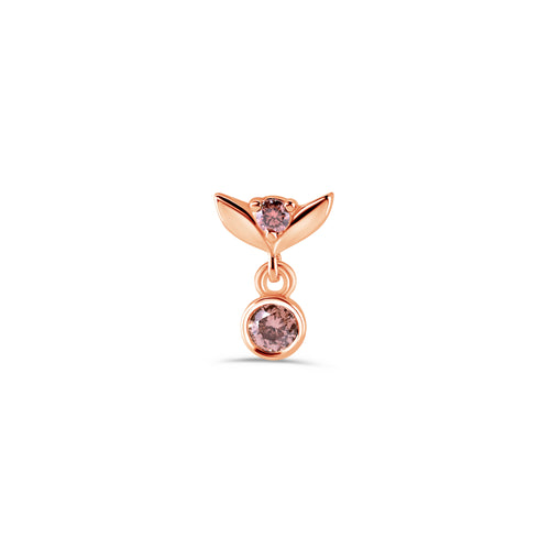 Tulip Dangle with Bezel