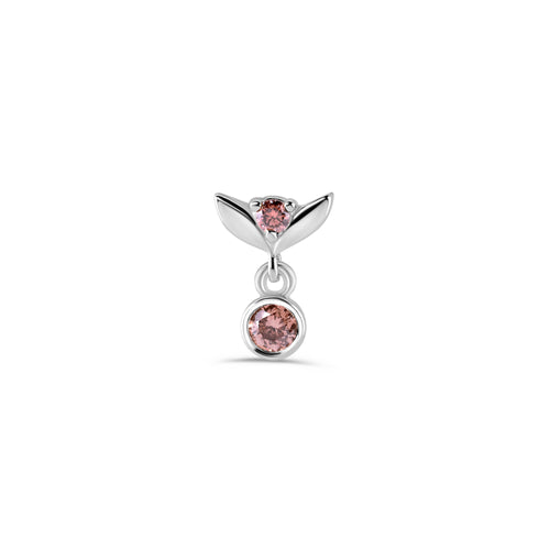 Tulip Dangle with Bezel