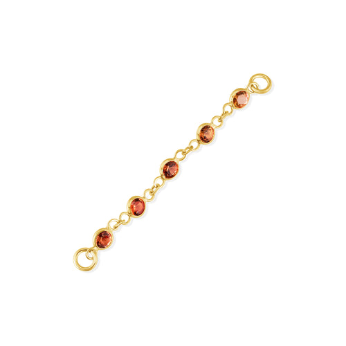 Orange-Yellow Sapphire Chain