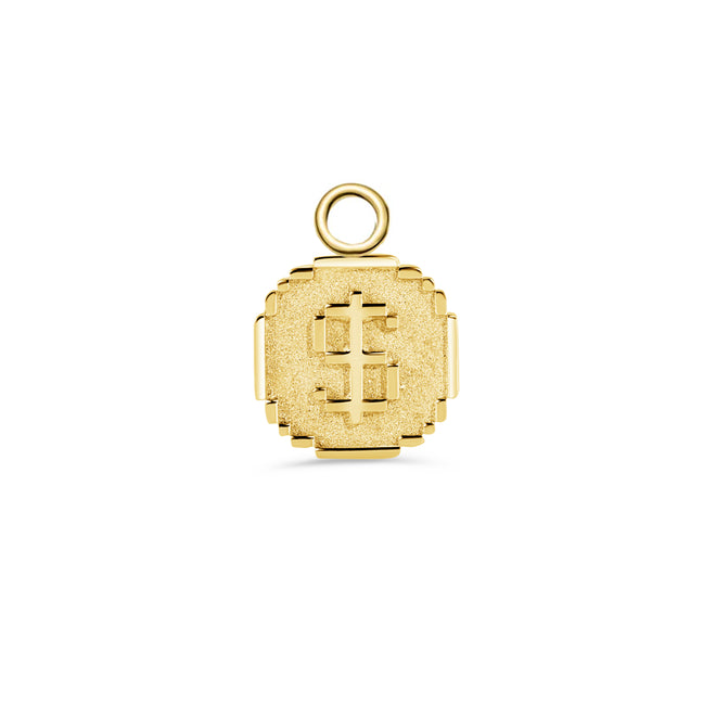 Pixel Coin Charm