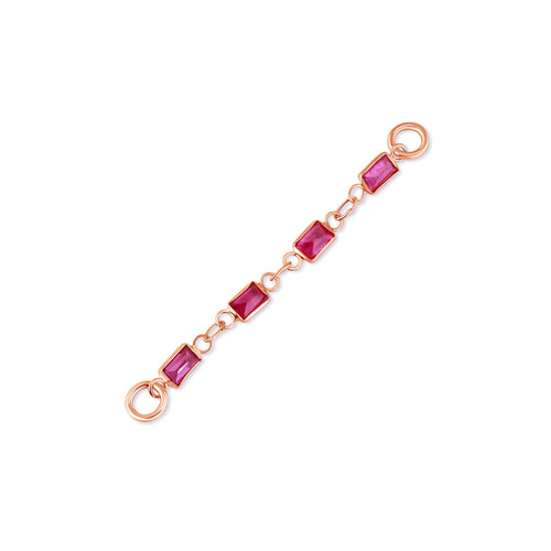 Baguette Ruby Chain