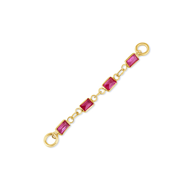 Baguette Ruby Chain