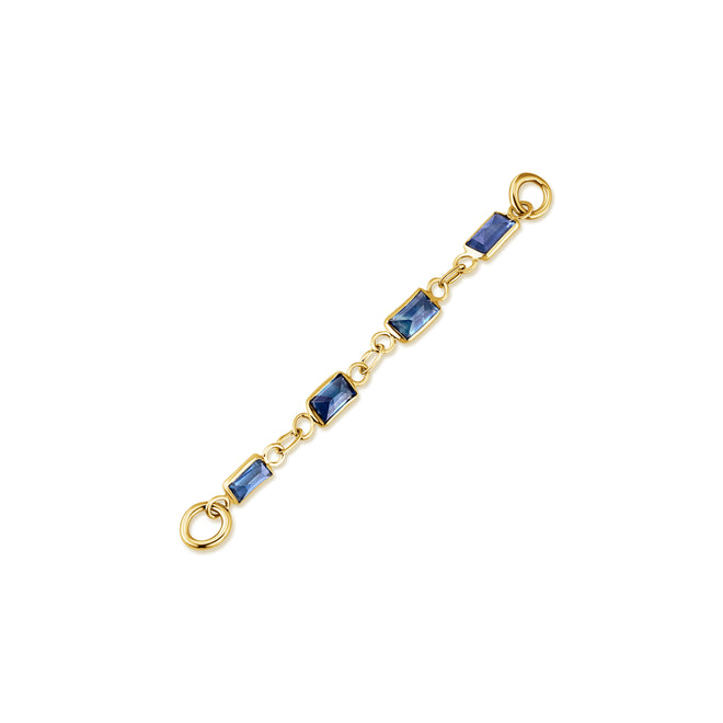 Baguette Blue Sapphire Chain