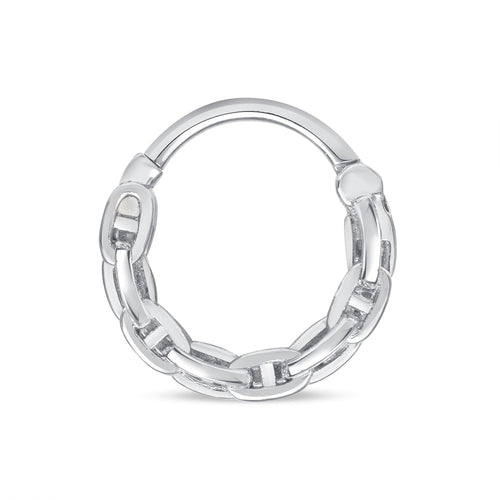 Chainmail Clicker - 16g 3/8 14K White Gold