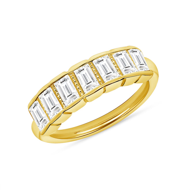 Francis Seamless Ring - 16g 3/8 14k Yellow Gold | White CZ