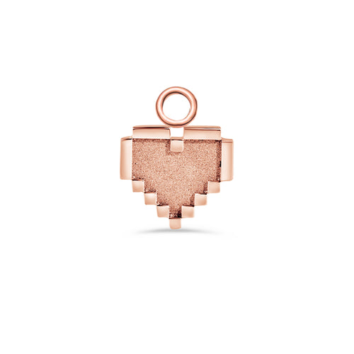 Pixel Heart Charms