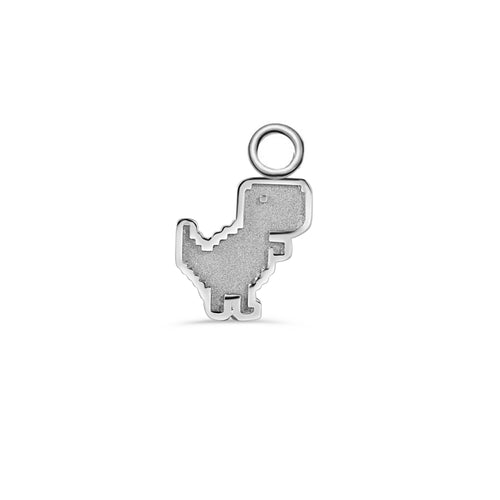 Pixel Dinosaur Charm