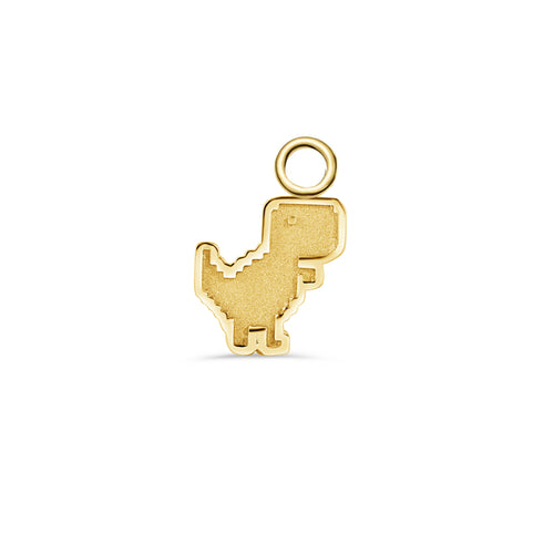 Pixel Dinosaur Charm