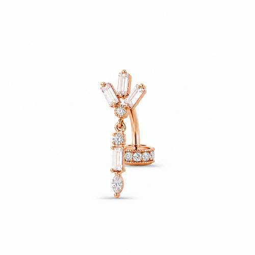 Anabel & Chambord Pavé Curved Barbell