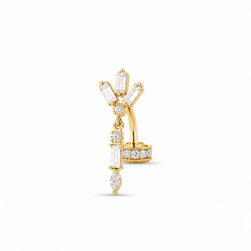 Anabel & Chambord Pavé Curved Barbell