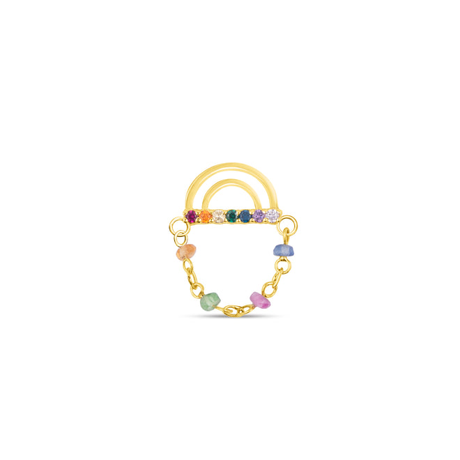 Rainbow with Sapphire Chain