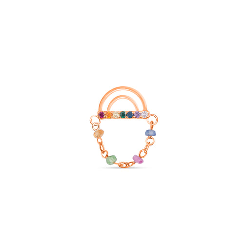 Rainbow with Sapphire Chain