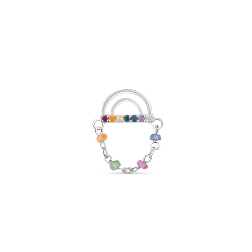 Rainbow with Sapphire Chain