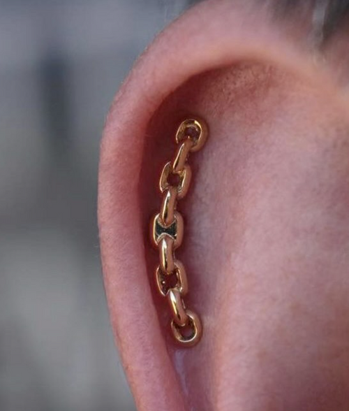 Cable Curved Chain Stud