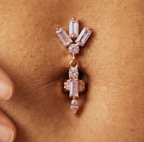 Anabel & Chambord Pavé Curved Barbell