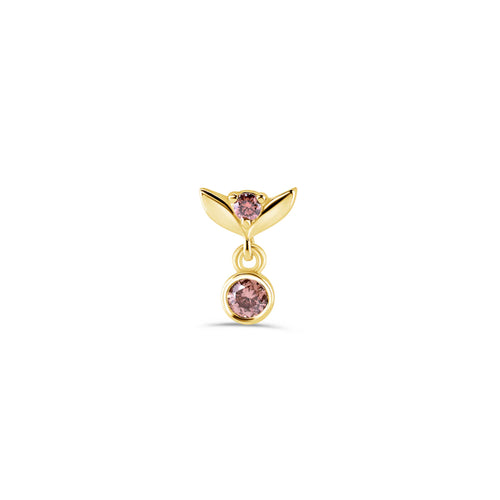Tulip Dangle with Bezel