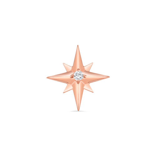 Accented Shining Star with Gem