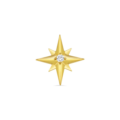 Accented Shining Star with Gem