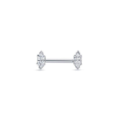 6 Prong Marquise Straight Barbell
